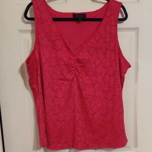 Christian Siriano Pink Lace Tank Top